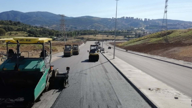 KARABAĞLAR UZUNDERE KENTSEL DÖNÜŞÜM ALANI YOL YAPIM İŞİ